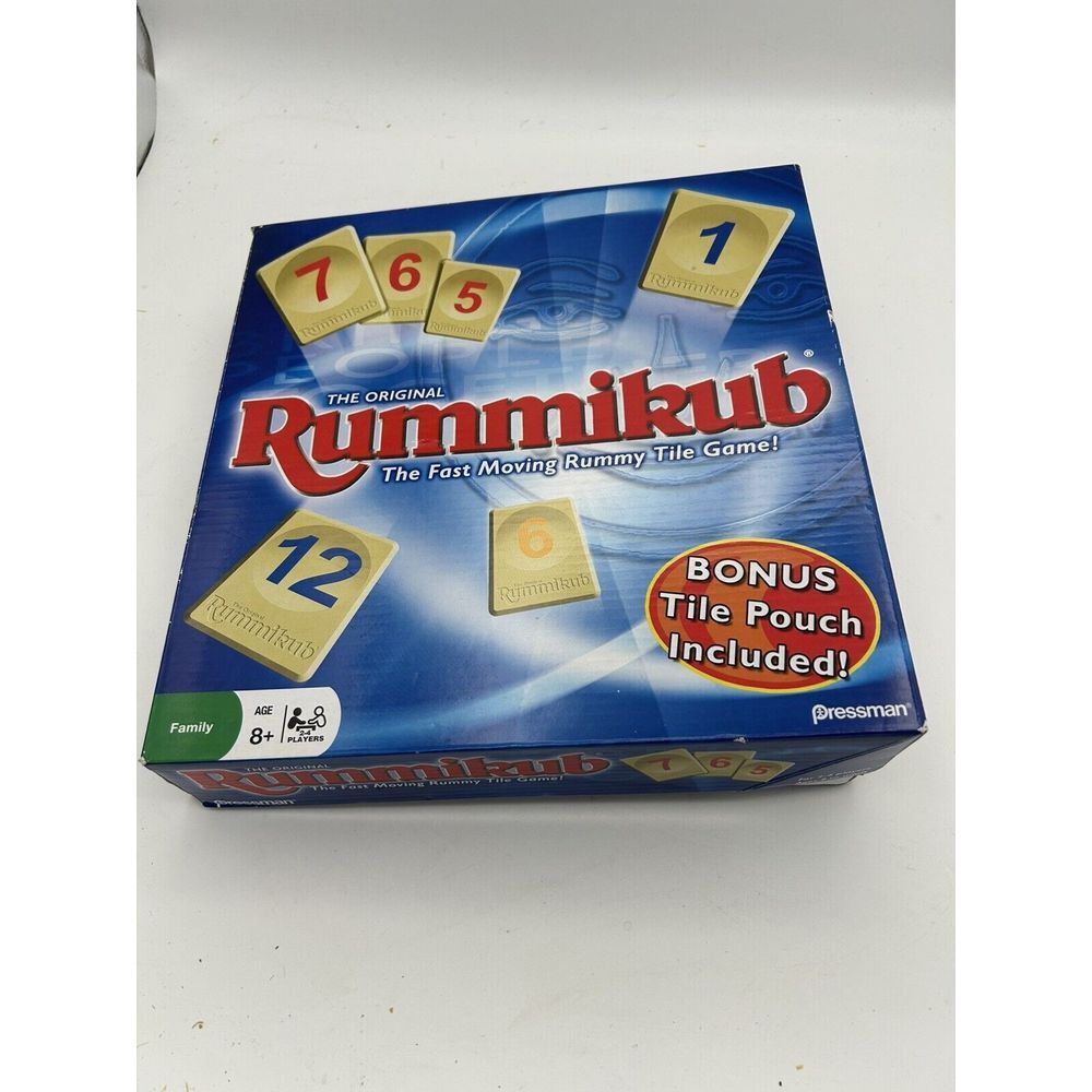 RUMMIKUB 1997 Rummy Tile Game By PRESSMAN/Vintage Complete With Pouch